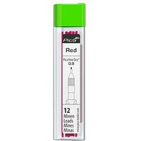 Pica Fine Dry 7031 Ersatzminen für Tieflochmarker-Bleistift rot 0,9 mm, 12 St. von Pica