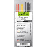 Pica Dry 4020 Fallminen-Bleistiftminen graphit, rot, gelb 2,8 mm, 8 St. von Pica