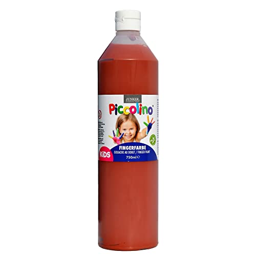 Piccolino Fingerfarbe Braun, 750 ml Flasche von Piccolino-Malfarben Junker