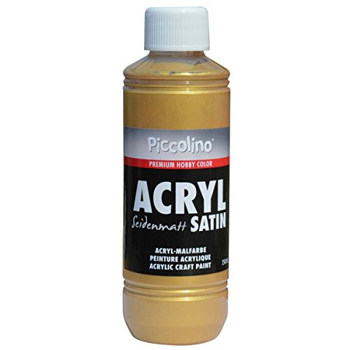 Acrylfarbe Gold 250ml zum Malen - seidenmatt - Piccolino Acrylmalfarbe für Hobby & Künstlerbedarf Acrylfarbe Gold 250ml zum Malen - seidenmatt - Piccolino Acrylmalfarbe für Hobby & Künstlerbedarf von Piccolino