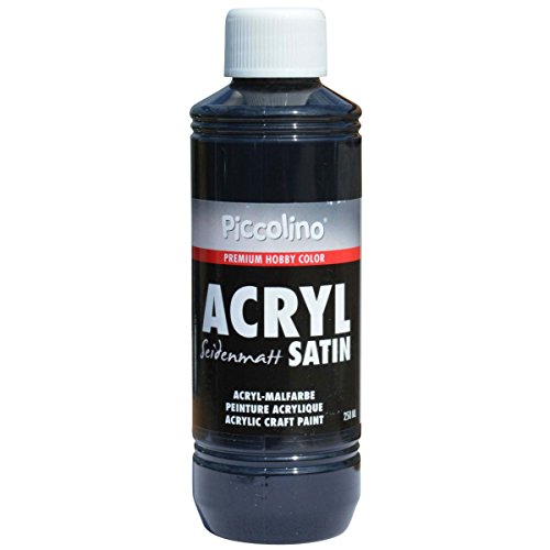 Piccolino Acrylfarbe zum Malen 250ml, Schwarz - seidenmatt - Acrylmalfarbe Hobby & Künstlerbedarf Piccolino Acrylfarbe zum Malen 250ml, Schwarz - seidenmatt - Acrylmalfarbe Hobby & Künstlerbedarf von Piccolino