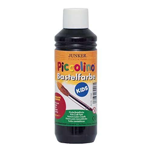 Piccolino 111540 - Kinder-Bastelfarbe Kids schwarz 250ml - Gouache Tempera Kindermalfarbe auf Wasserbasis für Kindergarten Grundschule Piccolino 111540 - Kinder-Bastelfarbe Kids schwarz 250ml - Gouache Tempera Kindermalfarbe auf Wasserbasis für Kindergarten Grundschule von Piccolino