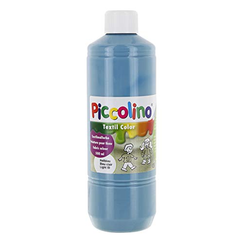 Piccolino Textilfarbe hellblau 500ml - Stoffmalfarbe Textil Color von Piccolino