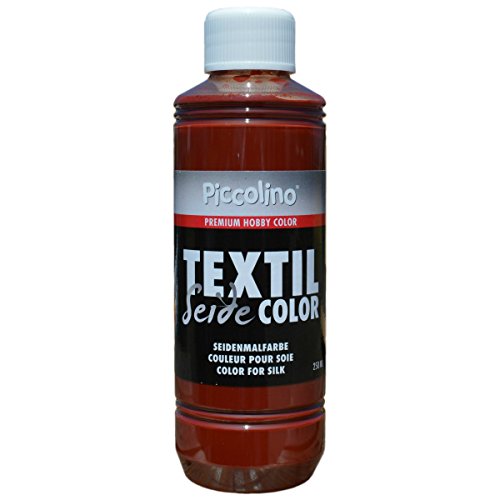 Seidenmalfarbe Cognac 250ml - Seidenfarbe Piccolino Textil Color - Textilfarbe Seide von Piccolino
