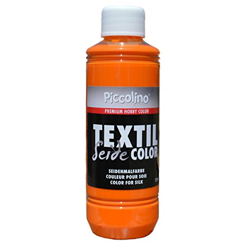 Seidenmalfarbe Gelb-Orange 250ml - Seidenfarbe Piccolino Textil Color - Textilfarbe Seide von Piccolino