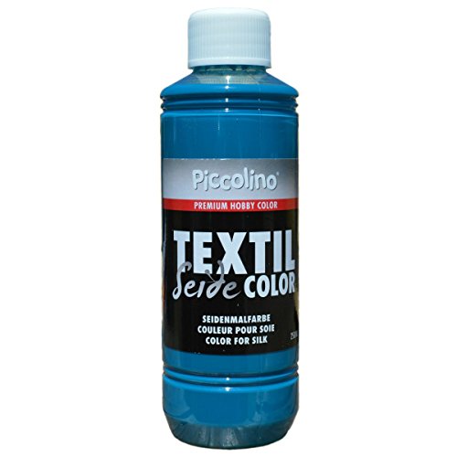 Seidenmalfarbe Türkis 250ml - Seidenfarbe Piccolino Textil Color - Textilfarbe Seide von Piccolino