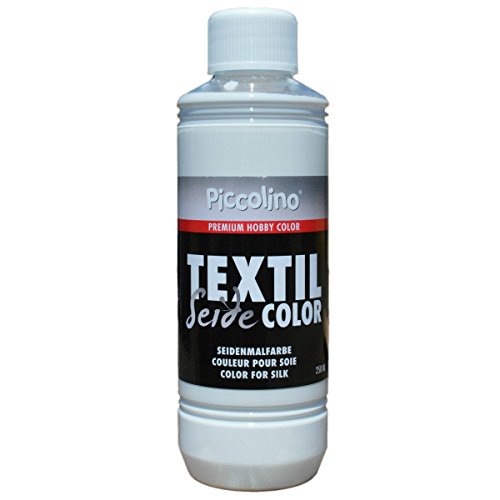 Seidenmalfarbe Weiß 250ml - Seidenfarbe Piccolino Textil Color - Textilfarbe Seide von Piccolino
