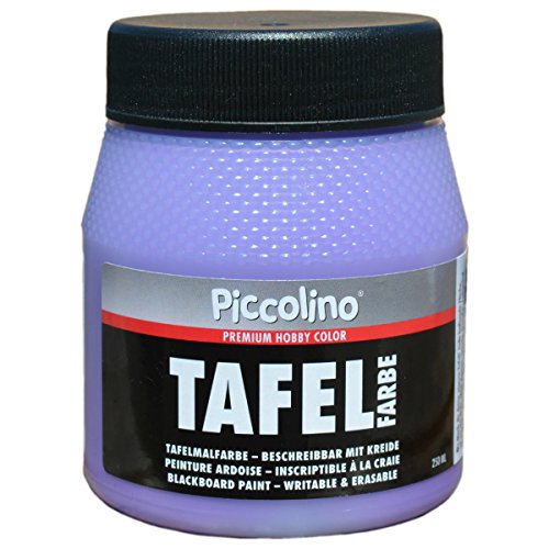 Tafelfarbe Flieder/Violett 250ml - Piccolino Tafellack bunt für Holz, Karton, Wand von Piccolino