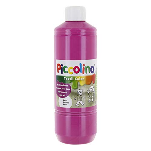 Textilfarbe pink 500ml - Stoffmalfarbe PICCOLINO Textil Color von Piccolino