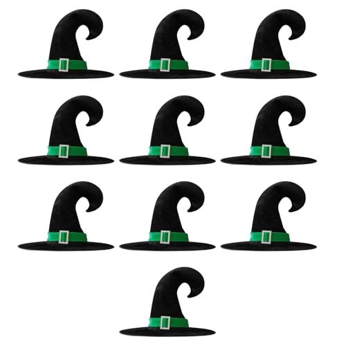 10 Stück Halloween Hexenhut Bequeme Maskeraden Party Kopfbedeckungen Weicher Stoff Zauberer Kostüm Zubehör 10 Stück Halloween Hexenhut Bequeme Maskeraden Party Kopfbedeckungen Weicher Stoff Zauberer Kostüm Zubehör von Piceioep