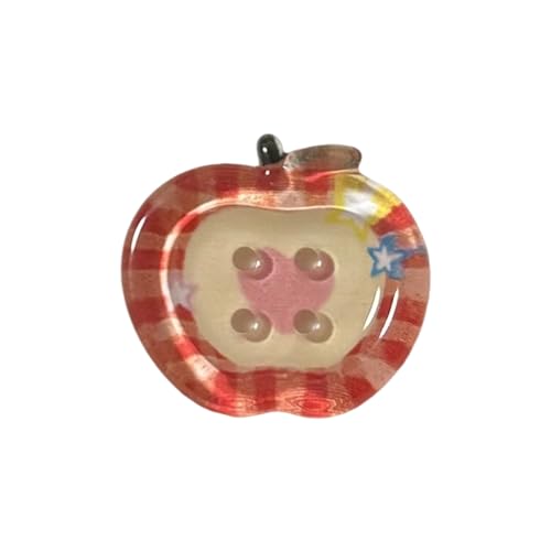 10 Stück Obst-Form-Nähknöpfe, 20 mm, Acryl-Knöpfe mit 4 Löchern, für Hemd, Strickjacke, Nähen, Kleidung, Dekoration, Acryl-Nähknöpfe von Piceioep