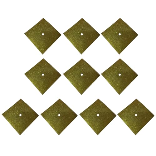 10 Stück buntes Glitzer-Kartonpapier für Abschlusskappen und Basteln, 22,9 x 22,9 cm, schweres Papier 10 Stück buntes Glitzer-Kartonpapier für Abschlusskappen und Basteln, 22,9 x 22,9 cm, schweres Papier von Piceioep