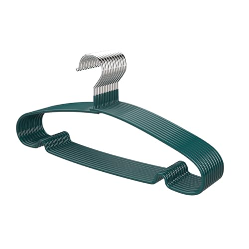 10pcs Plastikkleidung Kleiderbügel Mit Anti Slip Design Raumsparende Kleiderschrank Organisatoren Für Hemden Jacken Kleider Home Verwenden Haushaltsschrankstecke Kleiderschränke von Piceioep