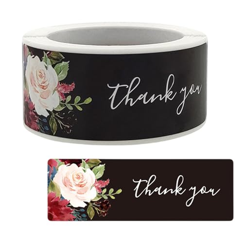 120 Stück/Rolle "Thank You"-Aufkleber, Klebeetiketten zum Verpacken von Umschlägen, Versiegeln und Backen von Piceioep