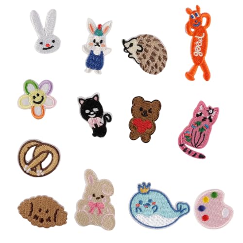 13 Stück Cartoon Tier bestickte Patches Katzen Aufbügler Flicken Reparatur Flicken Blumen Nähen Flicken für Kleidung Tasche 13 Stück Cartoon Tier bestickte Patches Katzen Aufbügler Flicken Reparatur Flicken Blumen Nähen Flicken für Kleidung Tasche von Piceioep