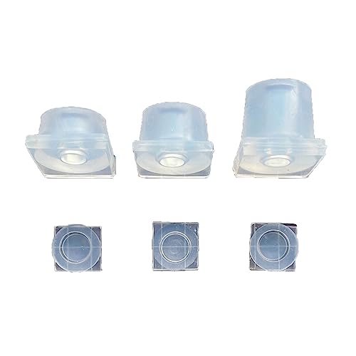 3-teiliges 3D-Glasform-Set mit Deckel, kleine Zylinderflasche, Silikonformen für Schmuckherstellung, Harzgusswerkzeug von Piceioep