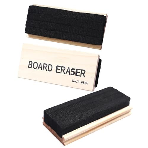 3 x Holzkreidetafel-Radierer, effizientes Löschen, Wolle, gefilzt, Kreidetafel-Radierer für Schule, Bildung, professionelle Einstellung von Piceioep