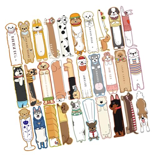 30 Blatt Cartoon-Welpen-Lesezeichen, Scrapbooking, Dekoration, Zubehör für Tagebuch, Planer, Dekoration und Verpackung 30 Blatt Cartoon-Welpen-Lesezeichen, Scrapbooking, Dekoration, Zubehör für Tagebuch, Planer, Dekoration und Verpackung von Piceioep