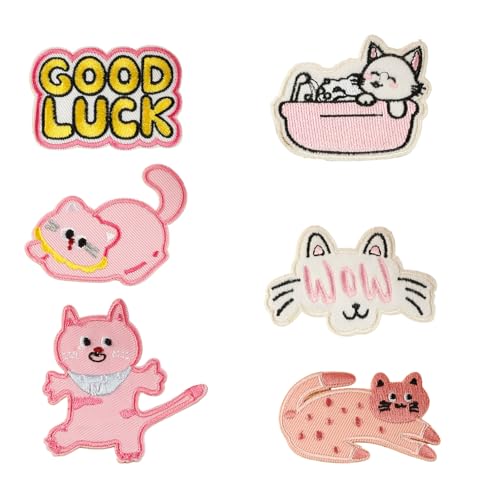 6 PCs Schöne Katzen Nähen Flecken Eisen Auf Gestickten Flecken Cartoon Auf Applikationen Für Kleidung Nähen 6 PCs Schöne Katzen Nähen Flecken Eisen Auf Gestickten Flecken Cartoon Auf Applikationen Für Kleidung Nähen von Piceioep