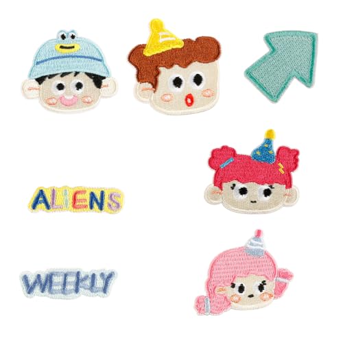 9 PCs Cartoon Boy Eisen Auf Flecken Kleidungsstücke Kleine Mädchen Reparatur Patches Stickpatches Für Die Taschendekoration 9 PCs Cartoon Boy Eisen Auf Flecken Kleidungsstücke Kleine Mädchen Reparatur Patches Stickpatches Für Die Taschendekoration von Piceioep
