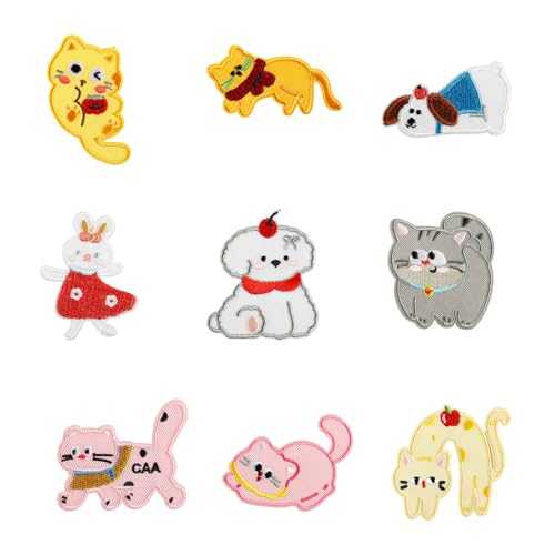 9 PCs Schöne Katzen Nähen Flecken Eisen Auf Gestickten Flecken Cartoon Applikationen Für Kleidung Nähen 9 PCs Schöne Katzen Nähen Flecken Eisen Auf Gestickten Flecken Cartoon Applikationen Für Kleidung Nähen von Piceioep
