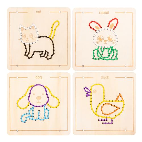 Bildungsholzschnürung Spielzeug Kleinkind Fine Motor Skills Schnürung Brett Bildung Sensorisches Spielzeugnähen Set Für Kinder Von 3 Bis 6 Schnürung Spielzeug Bildungsholzschnürung Spielzeug Kleinkind Fine Motor Skills Schnürung Brett Bildung Sensorisches Spielzeugnähen Set Für Kinder Von 3 Bis 6 Schnürung Spielzeug von Piceioep