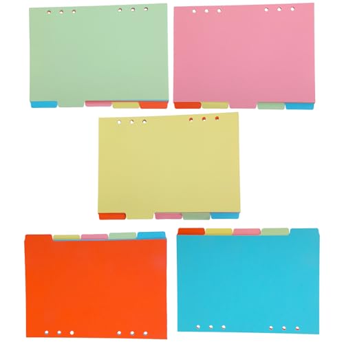 Bunte Planer-Trennblätter, dicke ABS-Blätter, einfache Kategorien-Trennung, ideal für Büro, Schulbedarf, Ordnerzubehör Bunte Planer-Trennblätter, dicke ABS-Blätter, einfache Kategorien-Trennung, ideal für Büro, Schulbedarf, Ordnerzubehör von Piceioep