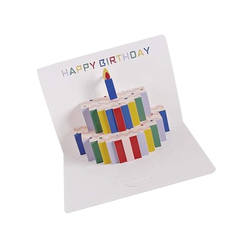 Einzigartige 3D-Geburtstagskarte, Regenbogen-Geburtstagskarte, bunte Geburtstagskarte, Überraschungskarte, Feierkarte, Papierstruktur, 10 Stück Einzigartige 3D-Geburtstagskarte, Regenbogen-Geburtstagskarte, bunte Geburtstagskarte, Überraschungskarte, Feierkarte, Papierstruktur, 10 Stück von Piceioep