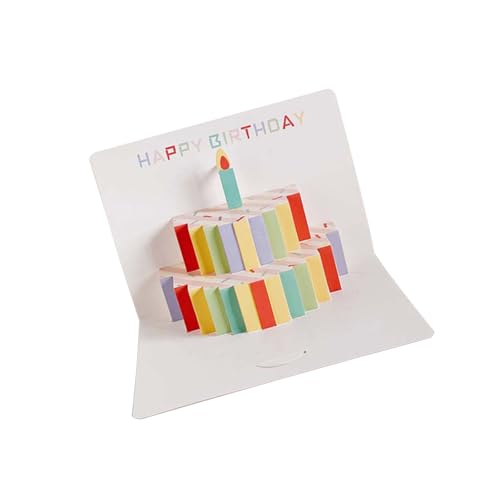 Einzigartige 3D-Geburtstagskarte, Regenbogen-Geburtstagskarte, bunte Geburtstagskarte, Überraschungskarte, Feierkarte, Papierstruktur, 10 Stück Einzigartige 3D-Geburtstagskarte, Regenbogen-Geburtstagskarte, bunte Geburtstagskarte, Überraschungskarte, Feierkarte, Papierstruktur, 10 Stück von Piceioep
