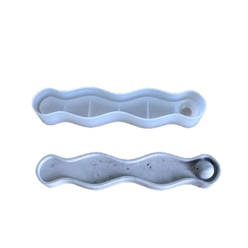 Gewellte Silikonhalter-Formen, Silikon-Duft, Ständer, Form für Epoxidharzständer, duftender Stäbchenhalter von Piceioep
