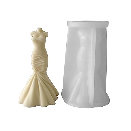 Gießform für Braut, Hochzeitskleid, Silikonform, Anhänger, 3D-Kleid, Dekorationen, Werkzeuge Gießform für Braut, Hochzeitskleid, Silikonform, Anhänger, 3D-Kleid, Dekorationen, Werkzeuge von Piceioep