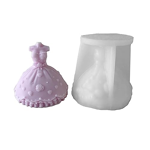 Gießform für Braut, Hochzeitskleid, Silikonform, Anhänger, 3D-Kleid, Dekorationen, Werkzeuge Gießform für Braut, Hochzeitskleid, Silikonform, Anhänger, 3D-Kleid, Dekorationen, Werkzeuge von Piceioep