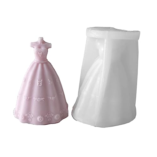 Gießform für Braut, Hochzeitskleid, Silikonform, Anhänger, 3D-Kleid, Dekorationen, Werkzeuge Gießform für Braut, Hochzeitskleid, Silikonform, Anhänger, 3D-Kleid, Dekorationen, Werkzeuge von Piceioep
