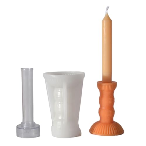 Halter Harzformen Kerzenständer Silikonform Gießbeton Epoxidharz Form für Zuhause Tischdekoration von Piceioep