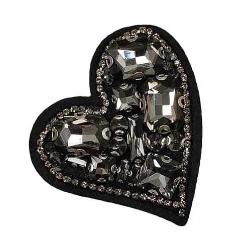 Herz-Strass-Aufnäher für Kleidung, Hochzeitskleid, Jacken, T-Shirt, Strasssteine, Applikationen, Herz, zum Aufnähen oder Aufbügeln Herz-Strass-Aufnäher für Kleidung, Hochzeitskleid, Jacken, T-Shirt, Strasssteine, Applikationen, Herz, zum Aufnähen oder Aufbügeln von Piceioep