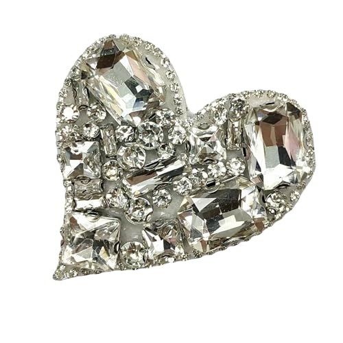 Herz-Strass-Aufnäher für Kleidung, Hochzeitskleid, Jacken, T-Shirt, Strasssteine, Applikationen, Herz, zum Aufnähen oder Aufbügeln Herz-Strass-Aufnäher für Kleidung, Hochzeitskleid, Jacken, T-Shirt, Strasssteine, Applikationen, Herz, zum Aufnähen oder Aufbügeln von Piceioep