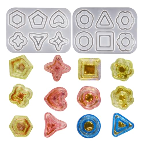Kreative Kunstharz-Schmuck-Dekorationen, Shaker-Form, künstlerischer Anhänger, Silikonformen für Epoxidharz, Shaker, Schlüsselanhänger, Charm von Piceioep