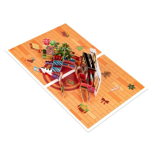 Künstlerische handgefertigte Grußkarten, elegante Festival-3D-Popup-Weihnachtskarte mit Häuser-Designs für saisonale Wünsche Künstlerische handgefertigte Grußkarten, elegante Festival-3D-Popup-Weihnachtskarte mit Häuser-Designs für saisonale Wünsche von Piceioep