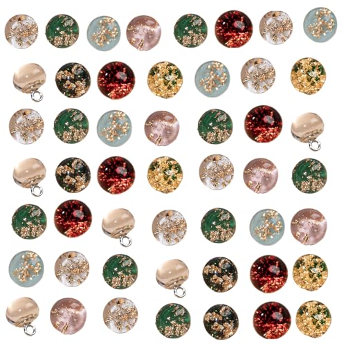 Perlenknöpfe mit Goldfolie für chinesische Cheongsam-Kostüme, Schnallenknöpfe, 50 Stück, elegante Kleidung von Piceioep