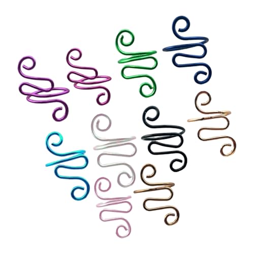Piceioep Häkelringe in Schlangenform, 10/14/15 Stück, Spannhilfe, Garnringe, Strickzubehör für Mutter und Frauen Piceioep Häkelringe in Schlangenform, 10/14/15 Stück, Spannhilfe, Garnringe, Strickzubehör für Mutter und Frauen von Piceioep