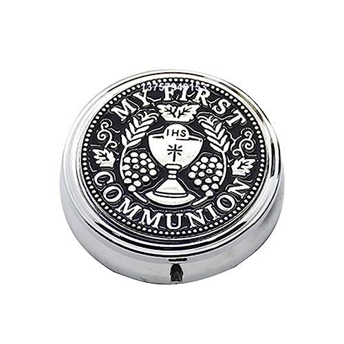 Piceioep Holy Grail Schmuckschatulle, Vintage-Metall-Rosenkränze, Halsketten, Organizer, religiöse Kommunionen, Ohrringe, Aufbewahrungsbox Piceioep Holy Grail Schmuckschatulle, Vintage-Metall-Rosenkränze, Halsketten, Organizer, religiöse Kommunionen, Ohrringe, Aufbewahrungsbox von Piceioep