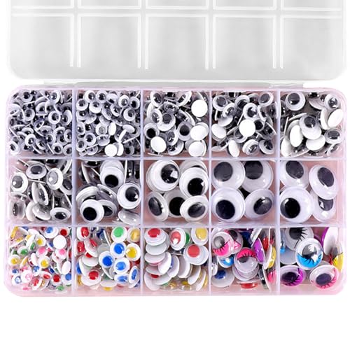 Piceioep Kleber Wackel Augen Basteln Augen Für Scrapbooking Spielzeugzubehör 260/350/750/1380pcs Runde Klebrige Wackelige Augen Wackeln Augen Für Handwerk Piceioep Kleber Wackel Augen Basteln Augen Für Scrapbooking Spielzeugzubehör 260/350/750/1380pcs Runde Klebrige Wackelige Augen Wackeln Augen Für Handwerk von Piceioep