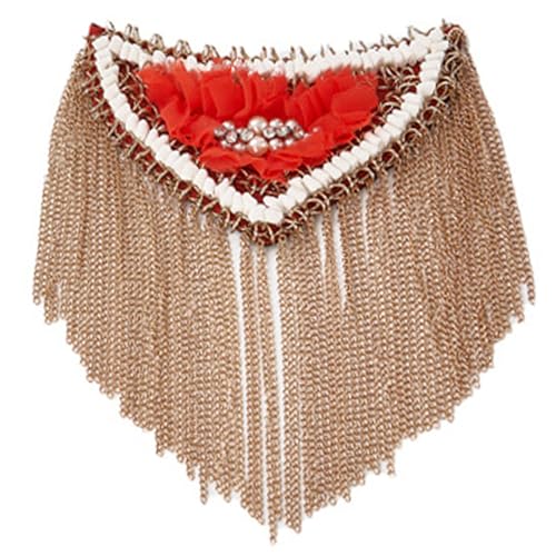 Piceioep Metall Quastens Franse Epaulette Perlen Strasssteine Schulterabzeichen Für Frauen Party Uniform Dekoration Accessoires Nähzubehör Piceioep Metall Quastens Franse Epaulette Perlen Strasssteine Schulterabzeichen Für Frauen Party Uniform Dekoration Accessoires Nähzubehör von Piceioep