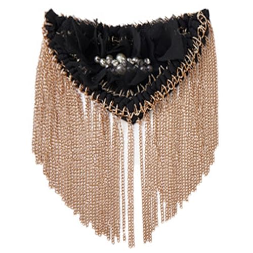 Piceioep Metall Quastens Franse Epaulette Perlen Strasssteine Schulterabzeichen Für Frauen Party Uniform Dekoration Accessoires Nähzubehör Piceioep Metall Quastens Franse Epaulette Perlen Strasssteine Schulterabzeichen Für Frauen Party Uniform Dekoration Accessoires Nähzubehör von Piceioep
