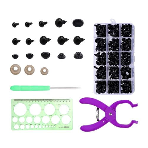 Piceioep Sicherheitsaugen Und Nase 476PCs Enthalten Waschmaschinen Und Hilfswerkzeug Verschiedene Größe Häkelnase Für Häkelpuppen Professionelles Handwerkswerkzeug Mit Sortierbox Piceioep Sicherheitsaugen Und Nase 476PCs Enthalten Waschmaschinen Und Hilfswerkzeug Verschiedene Größe Häkelnase Für Häkelpuppen Professionelles Handwerkswerkzeug Mit Sortierbox von Piceioep