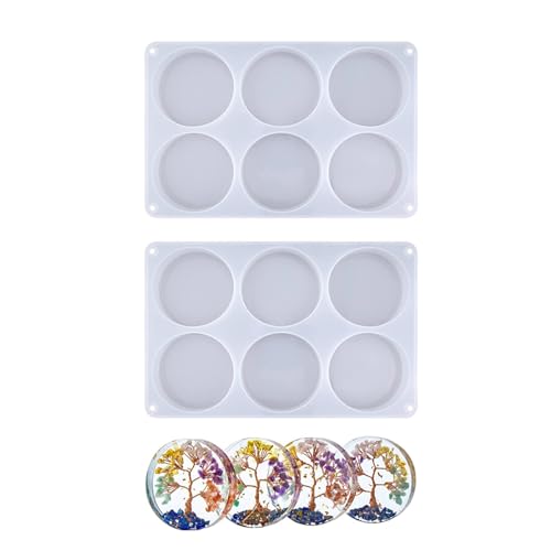 Set mit 2 hochtemperaturbeständigen Silikon-Untersetzern für die Küche, Tassenmatten mit 6 Mulden, Backzubehör von Piceioep