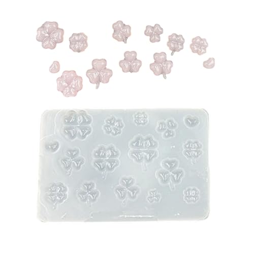 Silikonform mit reflektierendem Effekt, 4 Blätter, Grasanhänger, Ornament, für Epoxidharz, Basteln, Schmuckherstellung, dekorative Grasform von Piceioep