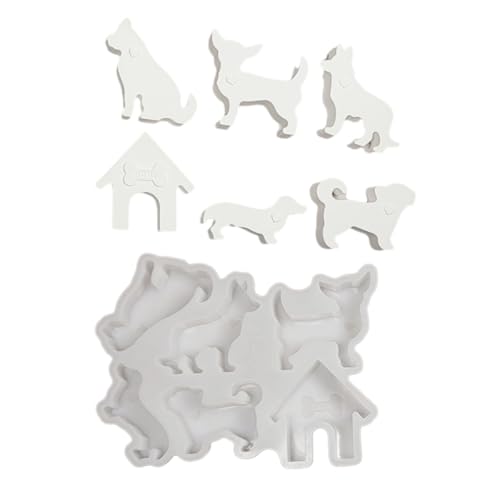 Silikonformen für die Seifenherstellung, Hundehaus, Hundefamilie, Silikonformen für Epoxidharz Silikonformen für die Seifenherstellung, Hundehaus, Hundefamilie, Silikonformen für Epoxidharz von Piceioep