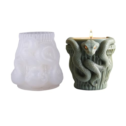 Silikonschlangenform Für Handgefertigte Harzschmuck Dekorative Kerzenbecher Und Kreative Sukkulenten Pflanzer Handwerk Schlangeform Blumenpotform von Piceioep