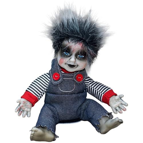 Sound Sensoring Sitzende Geisterfigur Leuchtende Gesicht Und Knochen Kühlende Geräusche Für Häuser Veranda Dekoration Animatronic Spielzeug Veranda Dekoration von Piceioep